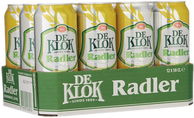 De Klok Radler set van 12 blikken á 0,50 liter